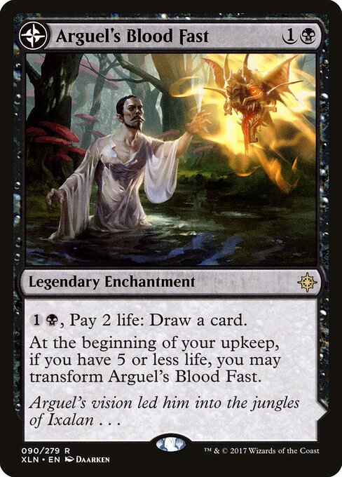 Arguel's Blood Fast // Temple of Aclazotz - Ixalan Magic card