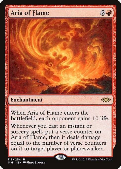 Aria of Flame - Modern Horizons Magic card