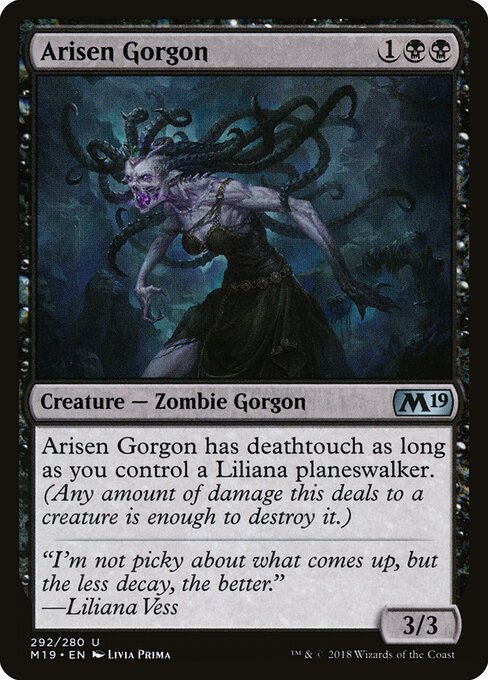 Arisen Gorgon - Core Set 2019 Magic card