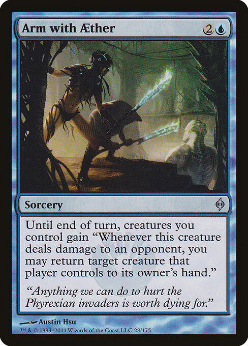 Arm with Aether - New Phyrexia Magic card