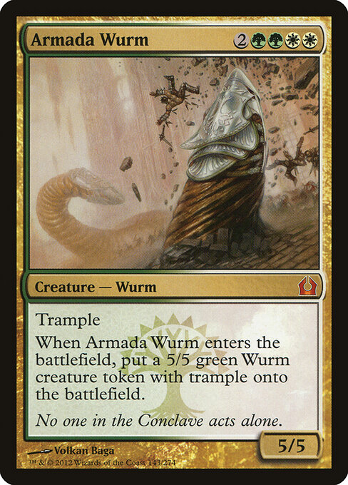 Armada Wurm - Return to Ravnica Magic card