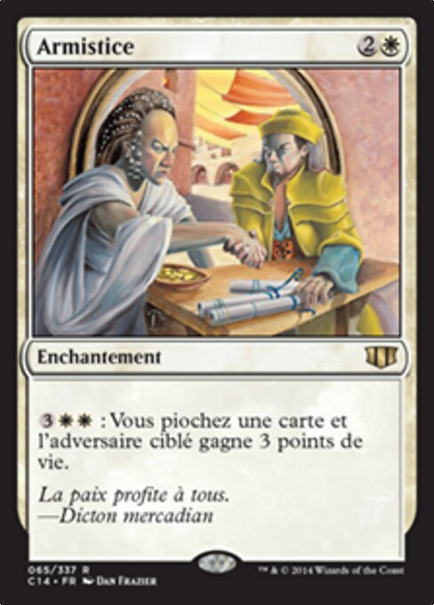 Armistício (Armistice) - Mercadian Masques (#3) - Illustrated by Dan Frazier - Magic: The Gathering Card