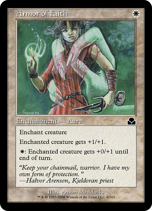 Armor of Faith - Masters Edition II Magic card