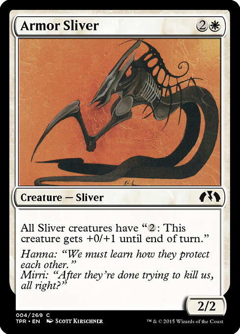 Armor Sliver - Tempest Remastered Magic card