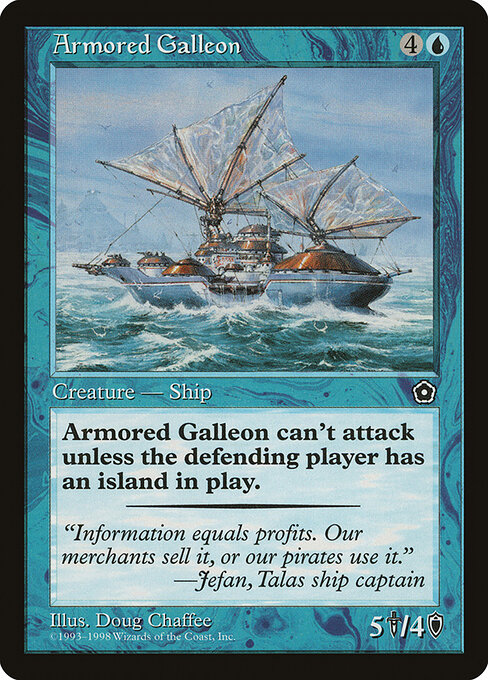 Armored Galleon - Portal Second Age Magic card