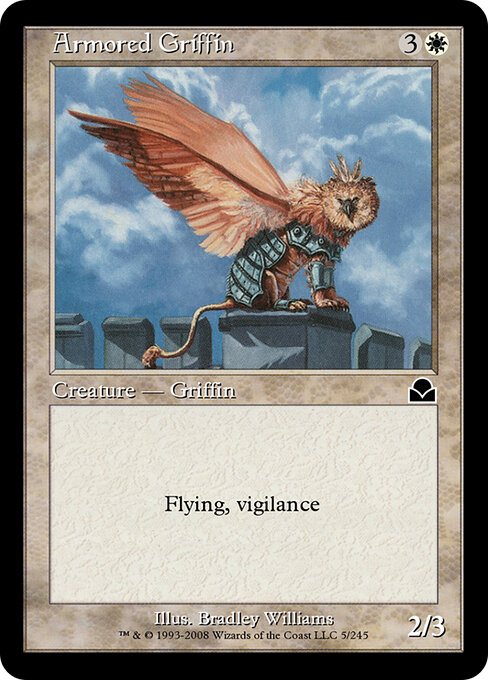 Gepanzerter Greif (Armored Griffin) - Planechase 2012 (#1) - Illustrated by Brad Rigney - Magic: The Gathering Card