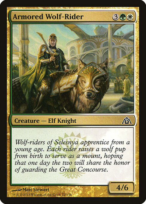 Armored Wolf-Rider - Dragon's Maze Magic card