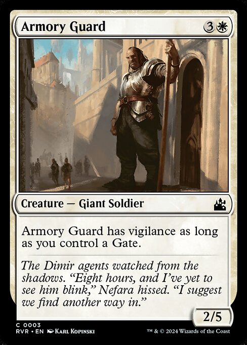 Armory Guard - Ravnica Remastered (#3) - Illustrated by Karl Kopinski - Magic: The Gathering Card