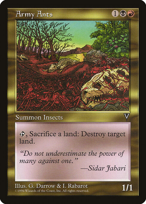 Army Ants - Visions Magic card