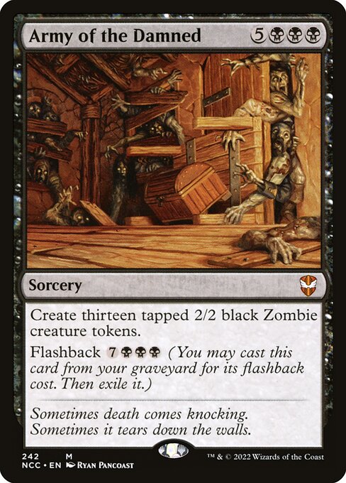 Army of the Damned - New Capenna Commander (#242) - Illustrated by Ryan Pancoast - Magic: The Gathering Card