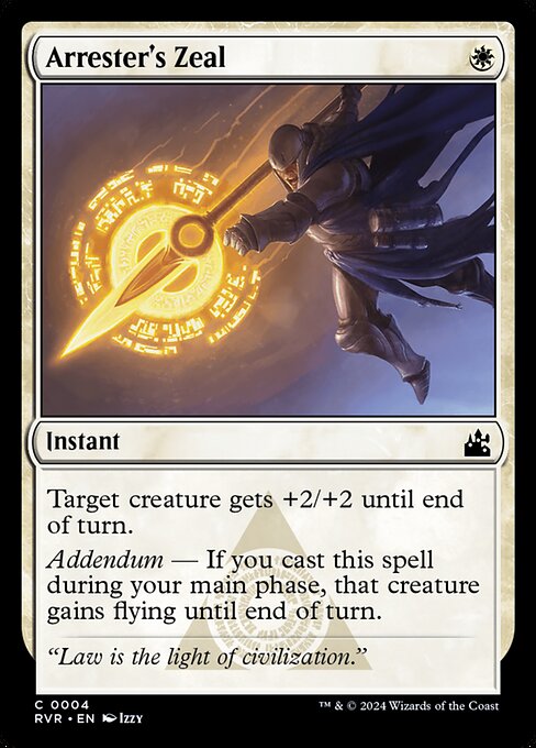 Arrester's Zeal - Ravnica Remastered Magic card