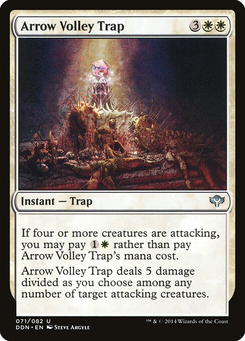 Trappola con Raffica di Frecce (Arrow Volley Trap) - Zendikar (#2) - Illustrated by Steve Argyle - Magic: The Gathering Card