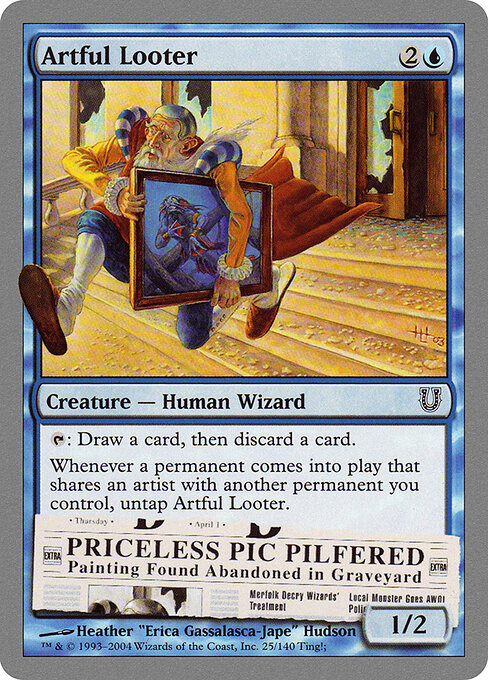 Artful Looter - Unhinged Magic card