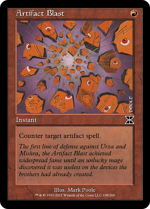 Artifact Blast - Masters Edition IV Magic card