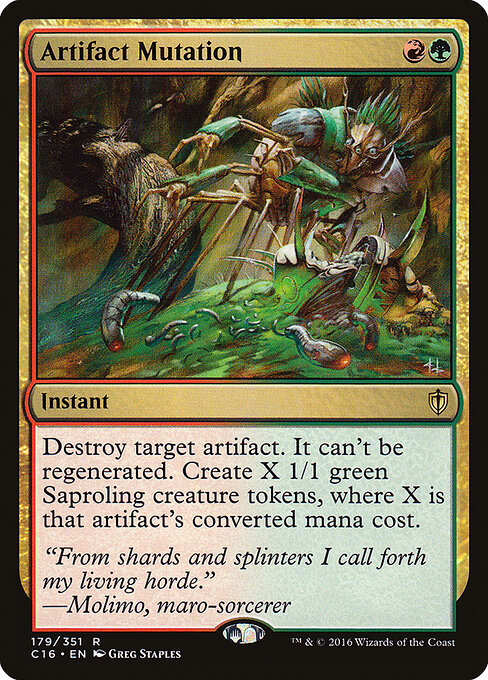 神器异变 (Artifact Mutation) - Commander 2016 (#179) - Illustrated by Greg Staples - Magic: The Gathering Card