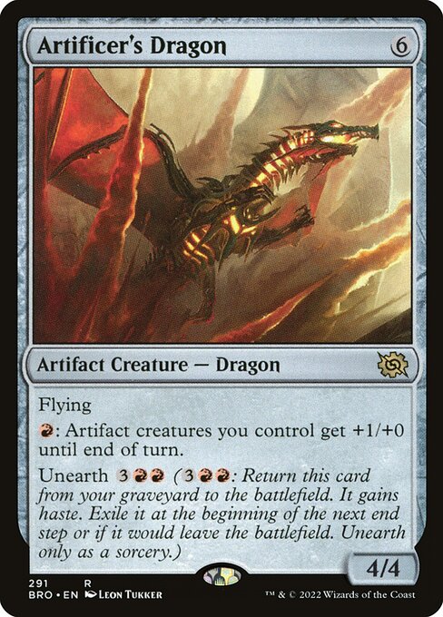 Artificer's Dragon - The Brothers' War Magic card