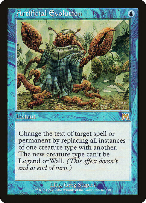 Artificial Evolution - Onslaught Magic card