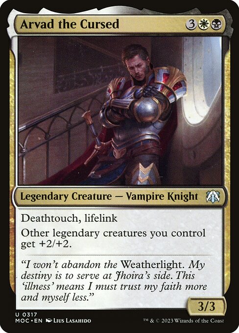 Arvad the Cursed - March of the Machine Commander Magic card