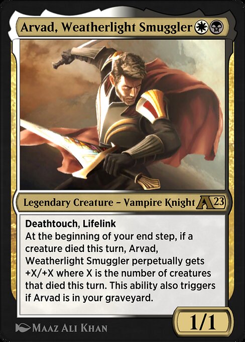 Arvad, Weatherlight Smuggler - Alchemy: Dominaria Magic card