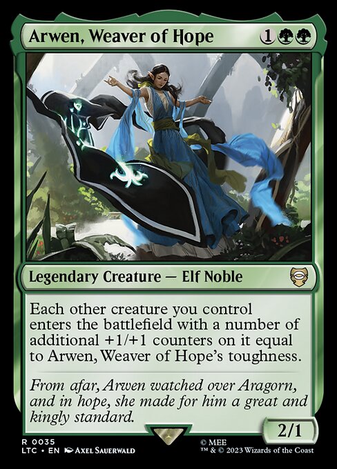 Arwen, Weaver of Hope - Tales of Middle-earth Commander Magic card
