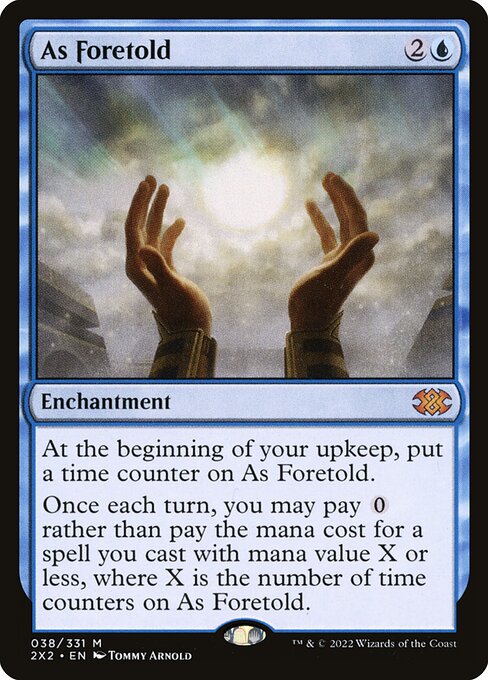 As Foretold - Double Masters 2022 (#38) - Illustrated by Tommy Arnold - Magic: The Gathering Card