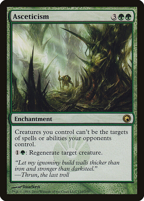 Asceticism - Scars of Mirrodin (#110) - Illustrated by Daarken - Magic: The Gathering Card