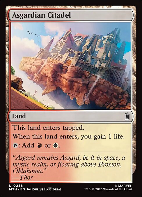 Asgardian Citadel - Marvel Super Heroes Magic card