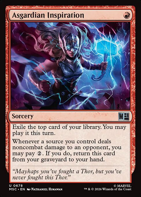 Asgardian Inspiration - Marvel Super Heroes Commander Magic card