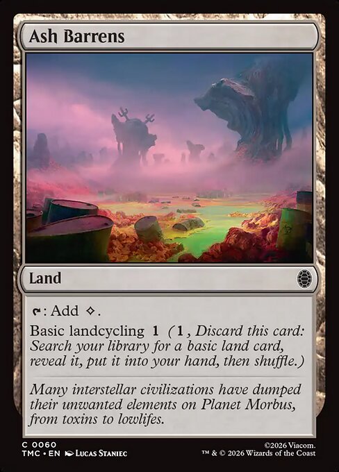 Ash Barrens - Teenage Mutant Ninja Turtles Eternal (#60) - Illustrated by Lucas Staniec - Magic: The Gathering Card