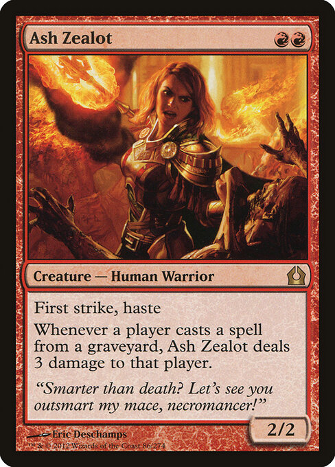 Ash Zealot - Return to Ravnica (#86) - Illustrated by Eric Deschamps - Magic: The Gathering Card