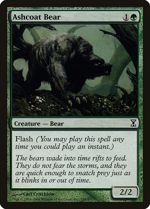 Ashcoat Bear - Time Spiral Magic card