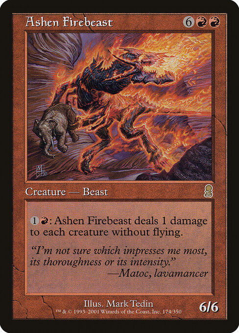 Ashen Firebeast - Odyssey Magic card