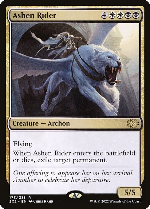 Cavalcatrice Cinerea (Ashen Rider) - Forgotten Realms Commander (#175) - Illustrated by Chris Rahn - Magic: The Gathering Card