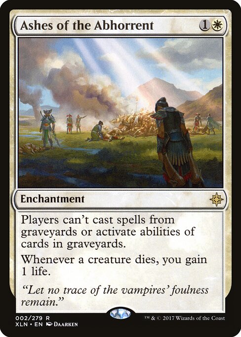 Ashes of the Abhorrent - Ixalan Magic card