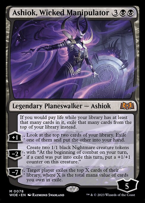 Ashiok, Wicked Manipulator - Wilds of Eldraine Magic card