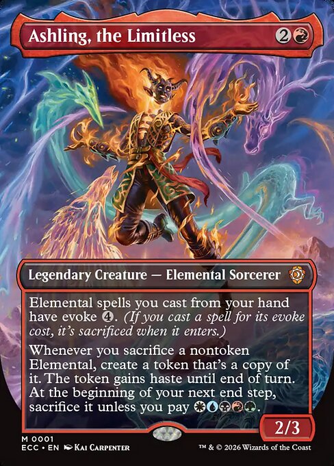 Ashling, the Limitless - Lorwyn Eclipsed Commander Magic card