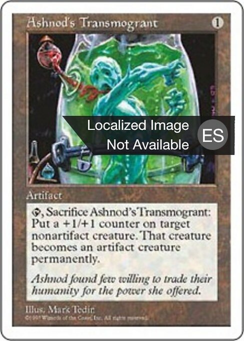 Ashnod's Transmogrant - Antiquities (#40) - Illustrated by Mark Tedin - Magic: The Gathering Card