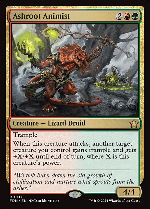 Ashroot Animist - Foundations Magic card