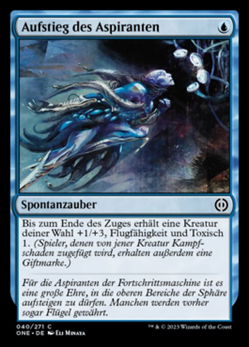 Aufstieg des Aspiranten (Aspirant's Ascent) - Phyrexia: All Will Be One (#40) - Illustrated by Eli Minaya - Magic: The Gathering Card