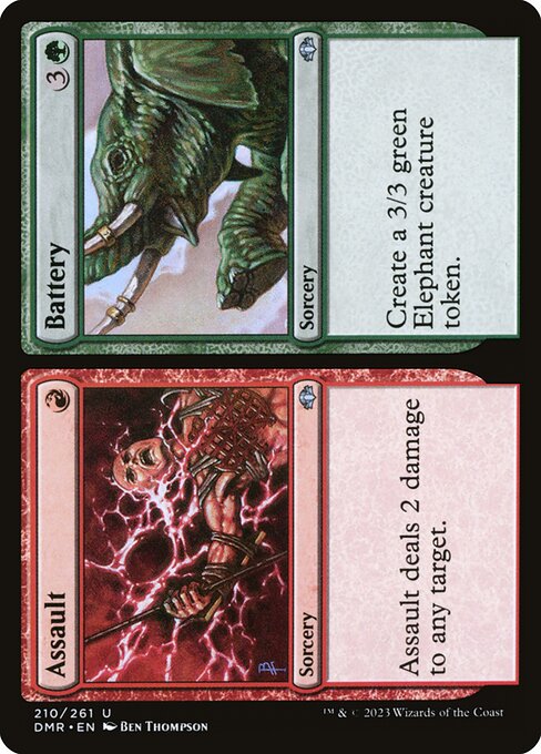 Assault // Battery - Dominaria Remastered Magic card