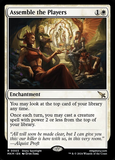 Assemble the Players - Murders at Karlov Manor (#3) - Illustrated by Evyn Fong - Magic: The Gathering Card