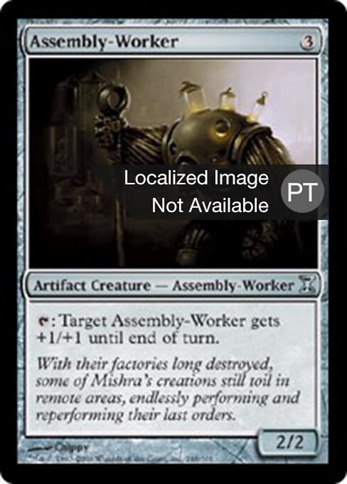 Operário de Linha de Montagem (Assembly-Worker) - Time Spiral (#248) - Illustrated by Chippy - Magic: The Gathering Card