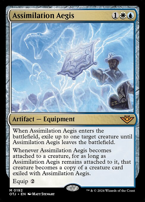 Assimilation Aegis - Outlaws of Thunder Junction (#192) - Illustrated by Matt Stewart - Magic: The Gathering Card
