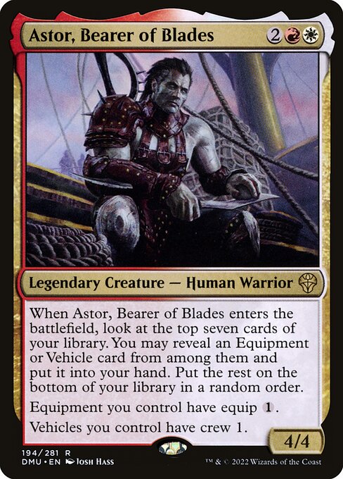 Astor, Bearer of Blades - Dominaria United Magic card