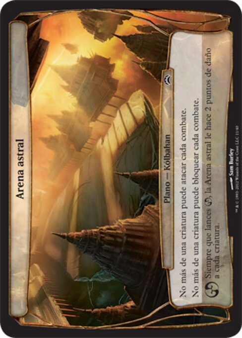 Astral Arena - Planechase Anthology Planes (#14) - Illustrated by Sam Burley - Magic: The Gathering Card