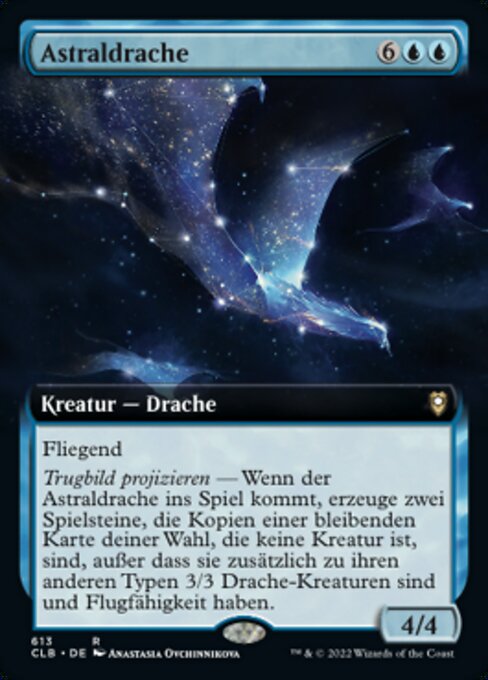 Astraldrache (Astral Dragon) - Commander Legends: Battle for Baldur's Gate (#613) - Illustrated by Anastasia Ovchinnikova - Magic: The Gathering Card