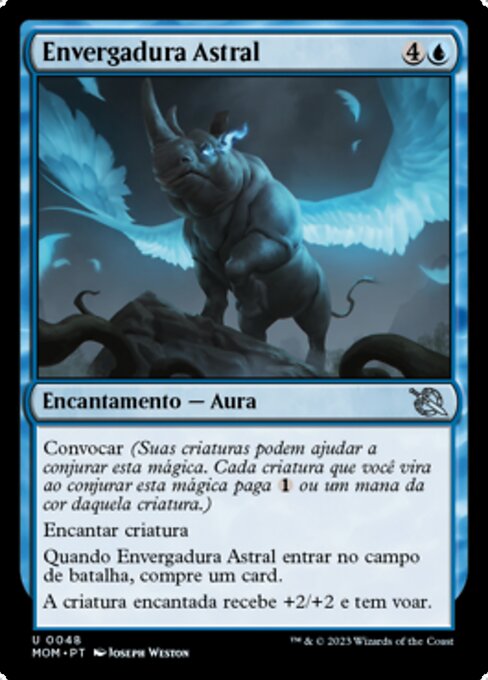 Astrale Flügelspanne (Astral Wingspan) - March of the Machine (#48) - Illustrated by Joseph Weston - Magic: The Gathering Card