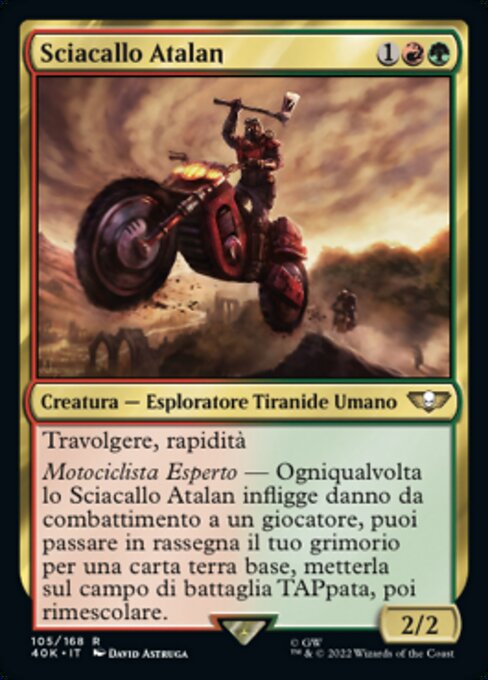 Sciacallo Atalan (Atalan Jackal) - Warhammer 40,000 Commander (#105) - Illustrated by David Astruga - Magic: The Gathering Card