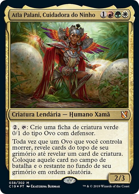 Atla Palani, Nest Tender - Dominaria United Commander (#142) - Illustrated by Ekaterina Burmak - Magic: The Gathering Card