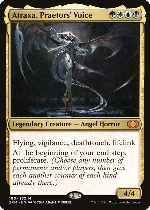 Atraxa, Praetors' Voice - Double Masters (#190) - Illustrated by Victor Adame Minguez - Magic: The Gathering Card